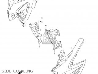 SIDE COWLING - DL650A VSTROM 2012 (L2) USA (E03)