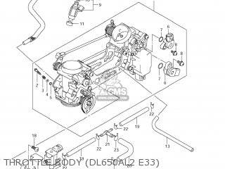 THROTTLE BODY (DL650AL2 E33) - DL650A VSTROM 2012 (L2) USA (E03)