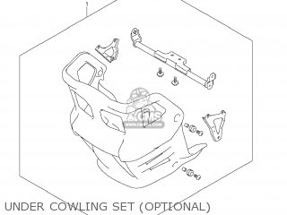 UNDER COWLING SET (OPTIONAL) - DL650A VSTROM 2012 (L2) USA (E03)