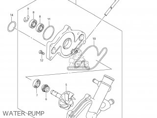 WATER PUMP - DL650A VSTROM 2012 (L2) USA (E03)