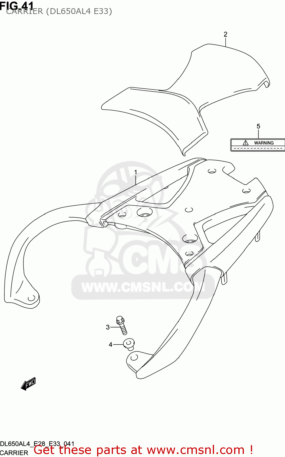 CARRIER (DL650AL4 E33) DL650A VSTROM 2014 (L4) USA (E03)