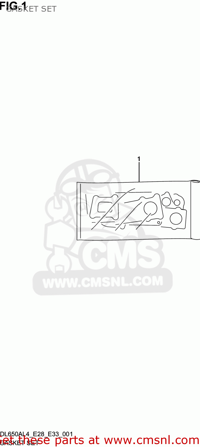 GASKET SET DL650A VSTROM 2014 (L4) USA (E03)
