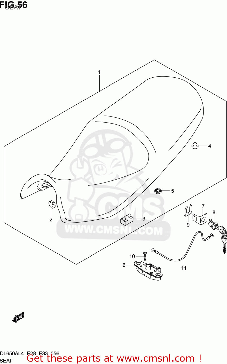 SEAT DL650A VSTROM 2014 (L4) USA (E03)