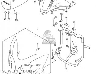 COWLING BODY - DL650A VSTROM 2014 (L4) USA (E03)
