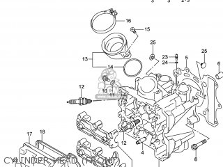 CYLINDER HEAD (FRONT) - DL650A VSTROM 2014 (L4) USA (E03)