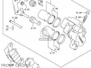 FRONT CALIPER - DL650A VSTROM 2014 (L4) USA (E03)