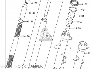 FRONT FORK DAMPER - DL650A VSTROM 2014 (L4) USA (E03)