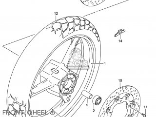 FRONT WHEEL - DL650A VSTROM 2014 (L4) USA (E03)