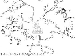 FUEL TANK (DL650AL4 E33) - DL650A VSTROM 2014 (L4) USA (E03)