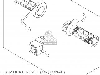 GRIP HEATER SET (OPTIONAL) - DL650A VSTROM 2014 (L4) USA (E03)
