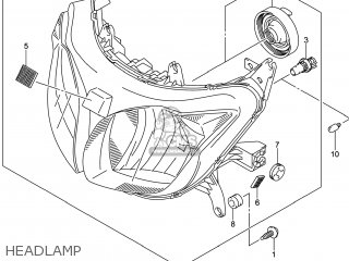 HEADLAMP - DL650A VSTROM 2014 (L4) USA (E03)