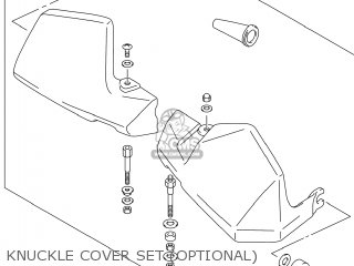 KNUCKLE COVER SET (OPTIONAL) - DL650A VSTROM 2014 (L4) USA (E03)