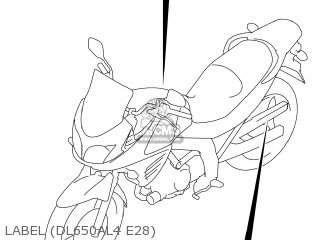 LABEL (DL650AL4 E28) - DL650A VSTROM 2014 (L4) USA (E03)