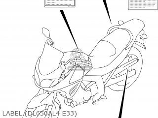 LABEL (DL650AL4 E33) - DL650A VSTROM 2014 (L4) USA (E03)