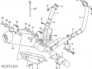 MUFFLER - DL650A VSTROM 2014 (L4) USA (E03)
