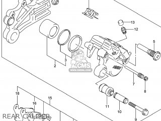 REAR CALIPER - DL650A VSTROM 2014 (L4) USA (E03)