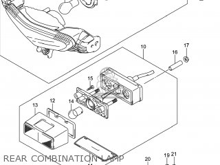 REAR COMBINATION LAMP - DL650A VSTROM 2014 (L4) USA (E03)