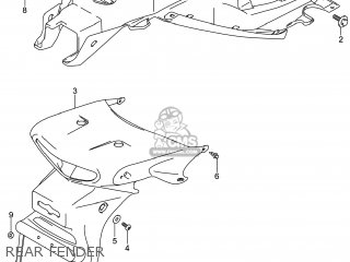 REAR FENDER - DL650A VSTROM 2014 (L4) USA (E03)
