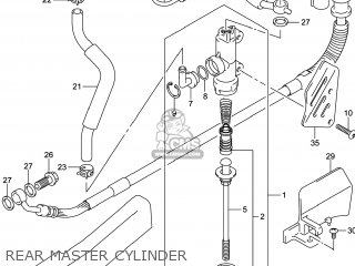 REAR MASTER CYLINDER - DL650A VSTROM 2014 (L4) USA (E03)
