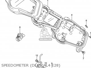 SPEEDOMETER (DL650AL4 E28) - DL650A VSTROM 2014 (L4) USA (E03)