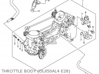 THROTTLE BODY (DL650AL4 E28) - DL650A VSTROM 2014 (L4) USA (E03)
