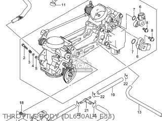 THROTTLE BODY (DL650AL4 E33) - DL650A VSTROM 2014 (L4) USA (E03)