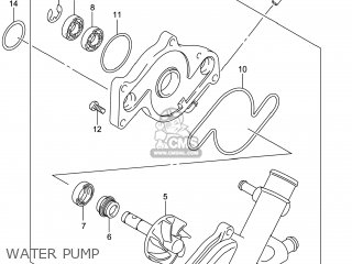 WATER PUMP - DL650A VSTROM 2014 (L4) USA (E03)