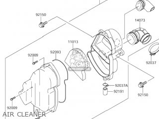 AIR CLEANER - DR-Z110 2003 (K3) USA (E03) DRZ110 DR Z110