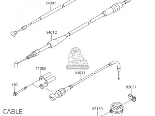 CABLE - DR-Z110 2003 (K3) USA (E03) DRZ110 DR Z110
