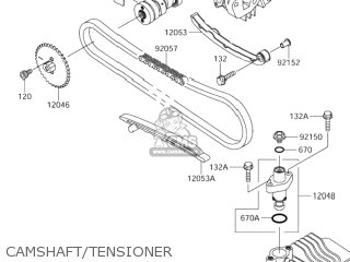 CAMSHAFT/TENSIONER - DR-Z110 2003 (K3) USA (E03) DRZ110 DR Z110