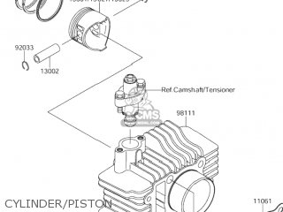 CYLINDER/PISTON - DR-Z110 2003 (K3) USA (E03) DRZ110 DR Z110