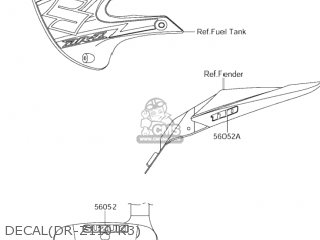 DECAL(DR-Z110 K3) - DR-Z110 2003 (K3) USA (E03) DRZ110 DR Z110