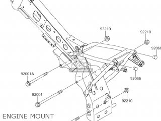 ENGINE MOUNT - DR-Z110 2003 (K3) USA (E03) DRZ110 DR Z110