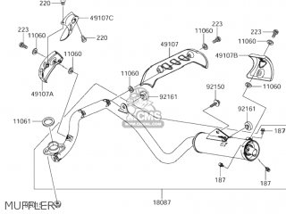 MUFFLER - DR-Z110 2003 (K3) USA (E03) DRZ110 DR Z110