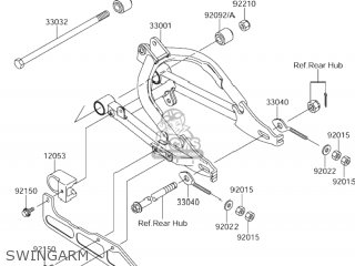 SWINGARM - DR-Z110 2003 (K3) USA (E03) DRZ110 DR Z110