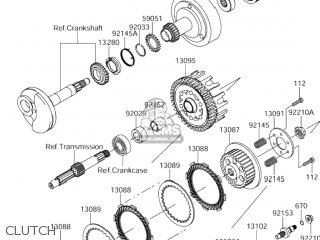 CLUTCH - DR-Z110 2004 (K4) USA (E03) DRZ110 DR Z110