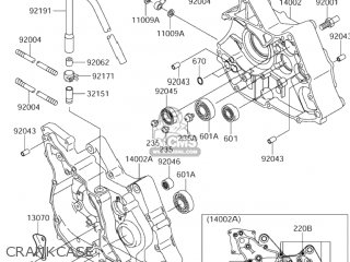 CRANKCASE - DR-Z110 2004 (K4) USA (E03) DRZ110 DR Z110