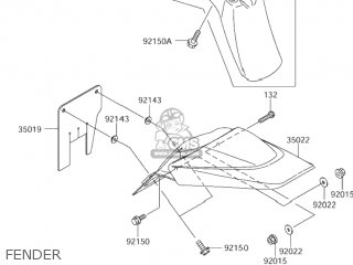 FENDER - DR-Z110 2004 (K4) USA (E03) DRZ110 DR Z110