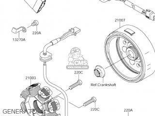 GENERATOR - DR-Z110 2004 (K4) USA (E03) DRZ110 DR Z110