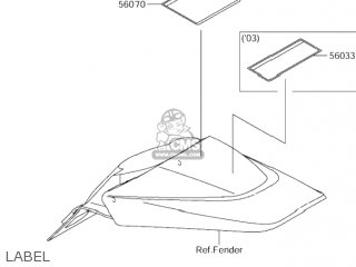 LABEL - DR-Z110 2004 (K4) USA (E03) DRZ110 DR Z110