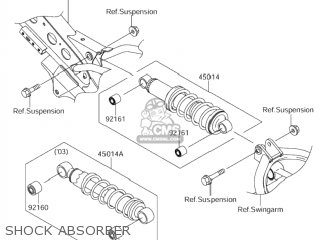 SHOCK ABSORBER - DR-Z110 2004 (K4) USA (E03) DRZ110 DR Z110