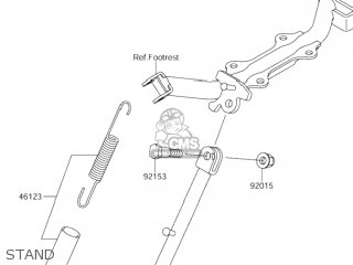 STAND - DR-Z110 2004 (K4) USA (E03) DRZ110 DR Z110