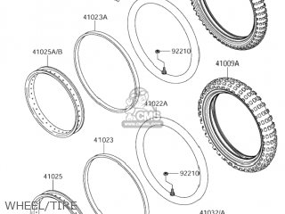 WHEEL/TIRE - DR-Z110 2004 (K4) USA (E03) DRZ110 DR Z110