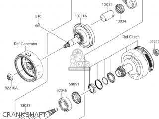 CRANKSHAFT - DR-Z110 2005 (K5) USA (E03) DRZ110 DR Z110