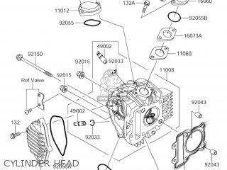 CYLINDER HEAD - DR-Z110 2005 (K5) USA (E03) DRZ110 DR Z110