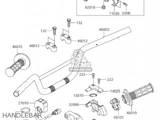 HANDLEBAR - DR-Z110 2005 (K5) USA (E03) DRZ110 DR Z110