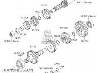 TRANSMISSION - DR-Z110 2005 (K5) USA (E03) DRZ110 DR Z110