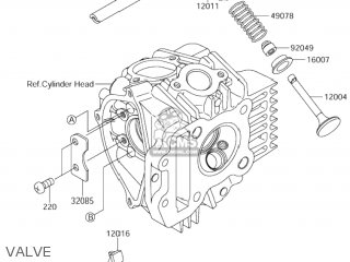 VALVE - DR-Z110 2005 (K5) USA (E03) DRZ110 DR Z110