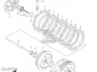 CLUTCH - DR-Z125 2004 (K4) USA (E03) DRZ125 DR Z125