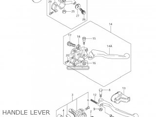 HANDLE LEVER - DR-Z125 2004 (K4) USA (E03) DRZ125 DR Z125